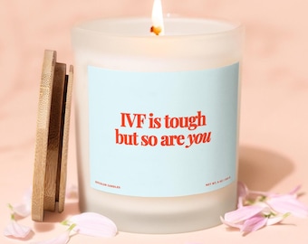 IVF Candle Gift for Best Friend, IVF Gifts, Transfer Day Candle, Infertility Gifts, IVF Support, Infertility Support, Embryo Transfer