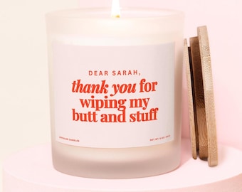 Funny Nanny Gift, Thank You Candle for Caregiver, Nursery Worker Gift, Childcare Gift, Appreciation Gift for Nursery Daycare Caregiver