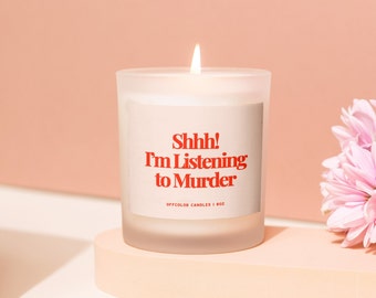 Funny True Crime Gift for Her, Podcast Gift for Wife, True Crime Candle Gift for Best Friend