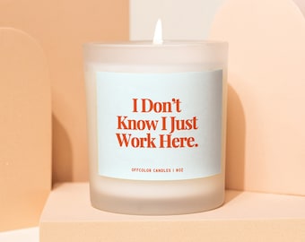 Lustiges Büro-Party-Geschenk für Mitarbeiter, einzigartiges Weihnachtsgeschenk für Mitarbeiter, lustiges Kerzengeschenk für Arbeit Bestie, lustiges Boss-Geschenk