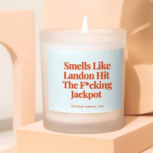 Engagement Candle, Funny Gifts, Wedding Candle, Personalized Candle, Bachelorette Party, Funny Candles, Custom Engagement Gift