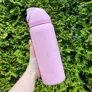 HK Owala 32oz Pink Water Bottle, Sanrio Inspired Hello Kitty