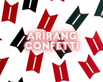 BTS Arirang Kpop Inspired Confetti, BTS Logo, Great for Concert Freebies, Party Decor, Photocard Holders, Cards, Army, Bangtan, Borahae, 7