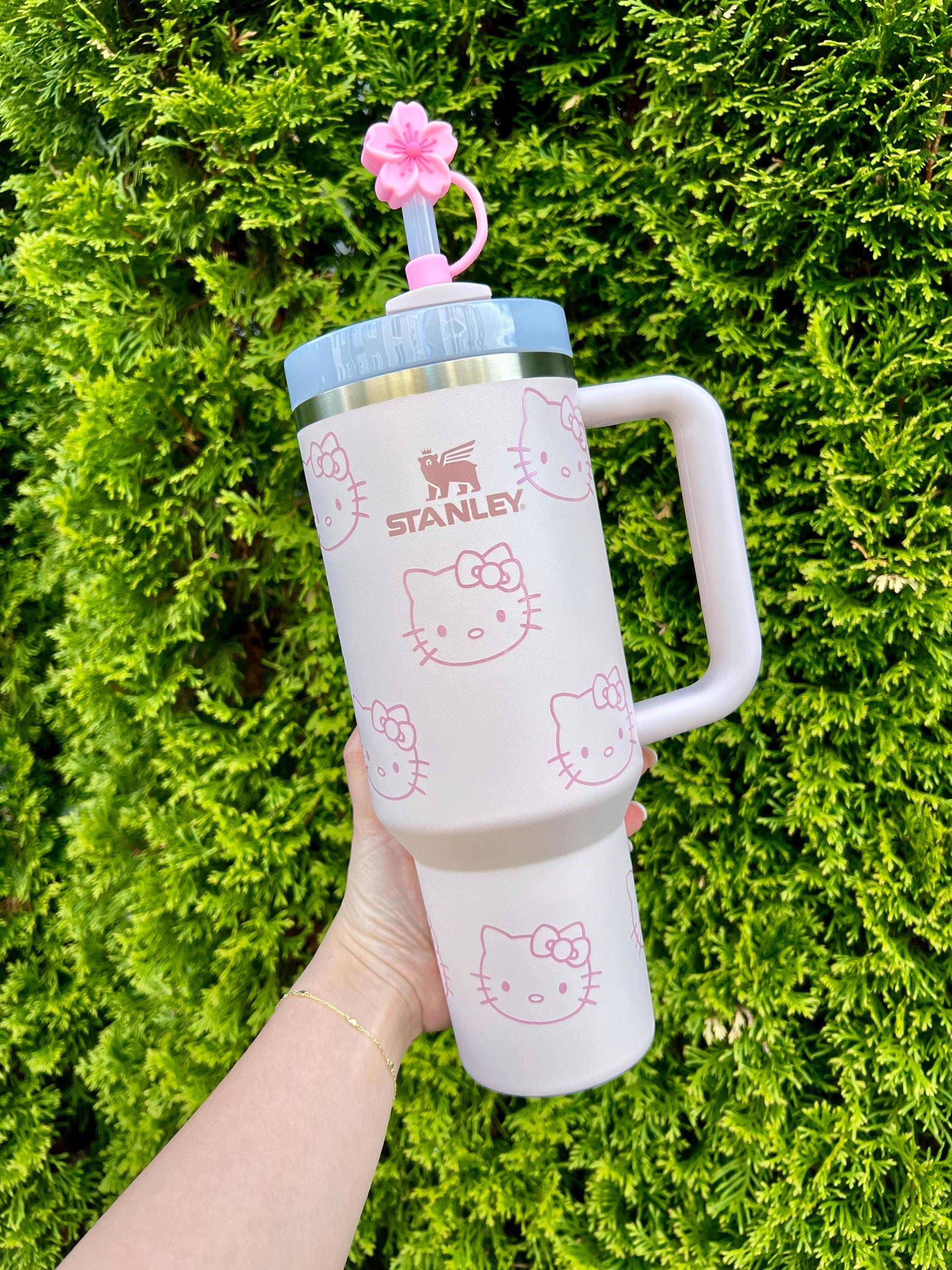 HK Stanley 40oz Pink Cup, Permanent Decals, Sanrio Inspired