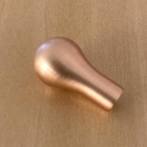 Beautifully crafted replica McCobb mid-century modern RYAN teardrop drawer pull - exquisite Brushed Copper finish