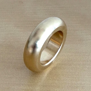 Paul McCobb RINGO massief messing ladeknop – moderne replica uit het midden van de eeuw – ONGELAKT