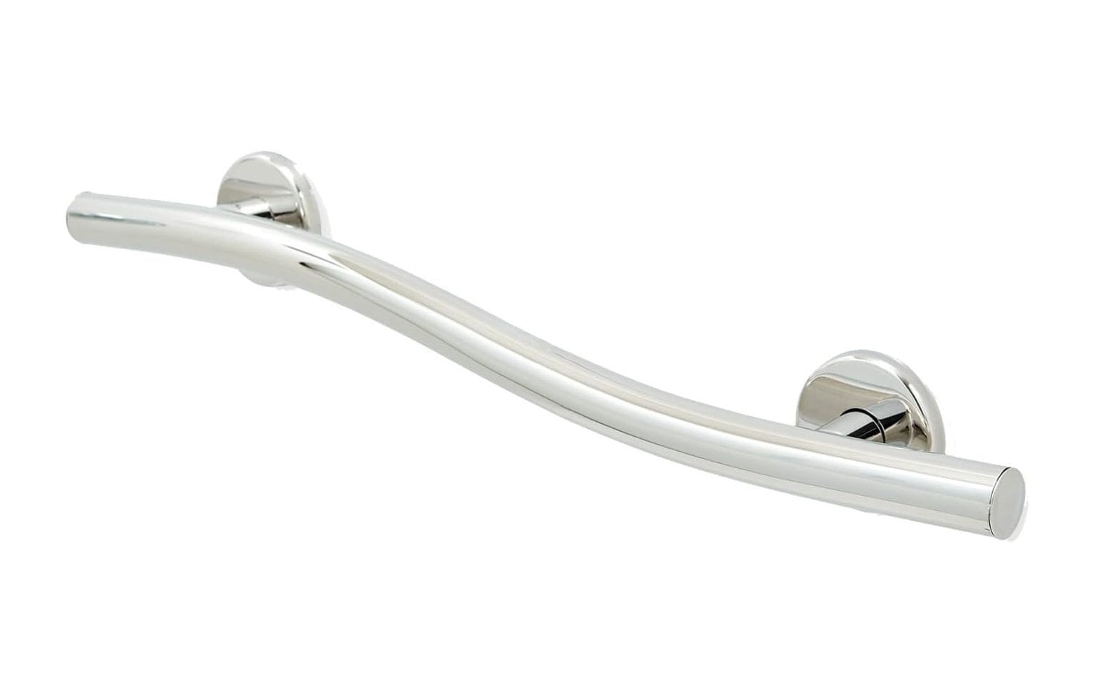 Op maat gemaakte gebogen "moderne" handgreep voor badkamerdouche - lengte 14", 18", 24" of 36"