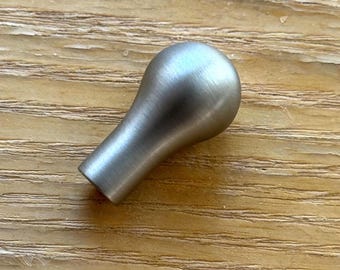 Beautifully crafted replica McCobb mid-century modern RYAN teardrop drawer pull - Brushed Nickel finish