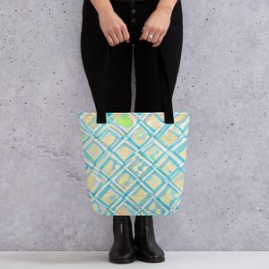 Amalfi Azure: Luxury Leather Tote Bag - Stylish Coastal Carryall for Summer Chic