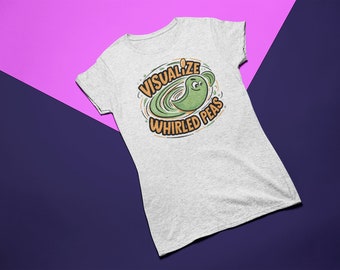 Visualized Whirled Peas Graphic Tee - Humorous Wordplay Shirt