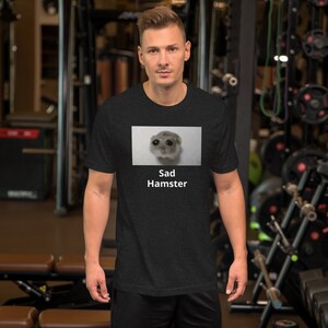 Sad Hamster Meme T-Shirt - Funny Animal Lover Apparel