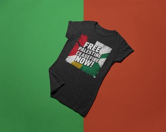 Free Palestine T-Shirt - Stand for Peace & Ceasefire Activism