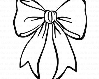 Coquette Bow SVG, Ribbon SVG, Hair Bow svg, Girlie Hair bow svg, coquette ribbon SVG, Hand Drawn Bow Clip Art, Unlimited Commercial Use.