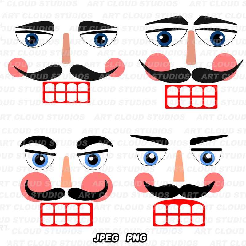 Nutcracker Face Template Etsy Nutcracker Face Template Etsy