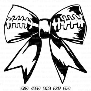 Fußball Band kokett Schleife SVG, Ribbon SVG, Schleife svg, Haarschleife svg, Kokette Band SVG, Hand gezeichnete Schleife Clip Art, unbegrenzte kommerzielle Nutzung.