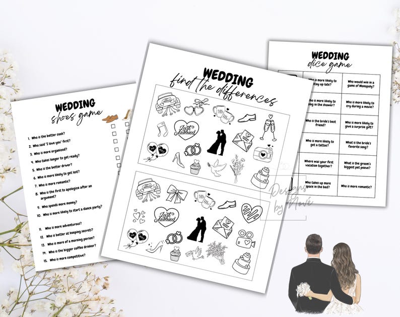 wedding table games bundle