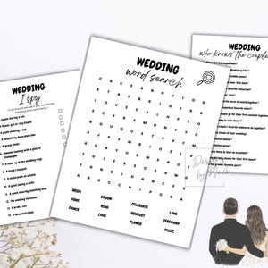 wedding reception games