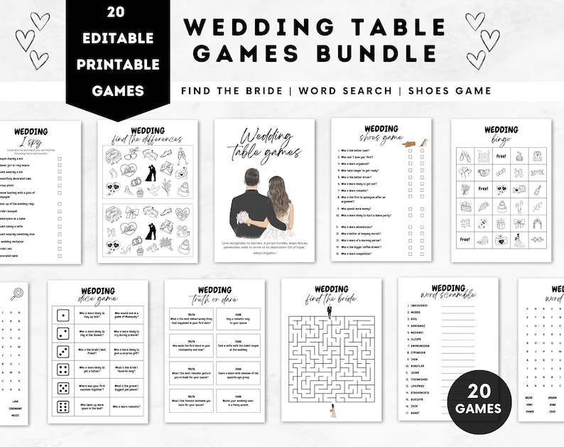 Wedding table games
