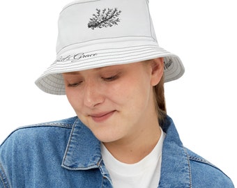 Blessed Without Measure Bucket Hat, White hat, Summer Hat