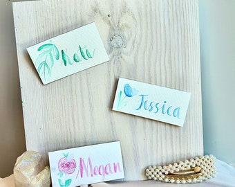 Watercolour Floral Place Cards