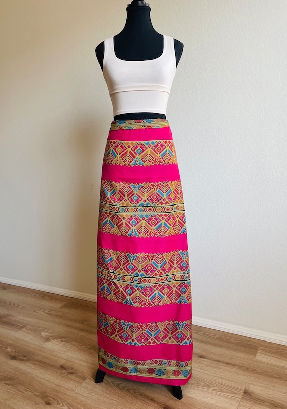 Hot Pink Cotton Malong: Filipino Wrap Skirt Dress - Bohemian Coverup - Etsy