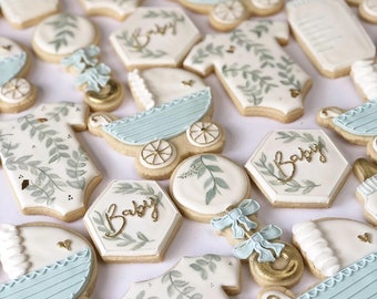 Baby Shower Sugar Cookies - Customizable (1 dozen)