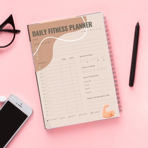 Fitness Planner | Workout Journal | Gym Planner | Daily Exercise Log | Goal Tracker |Health Organizer