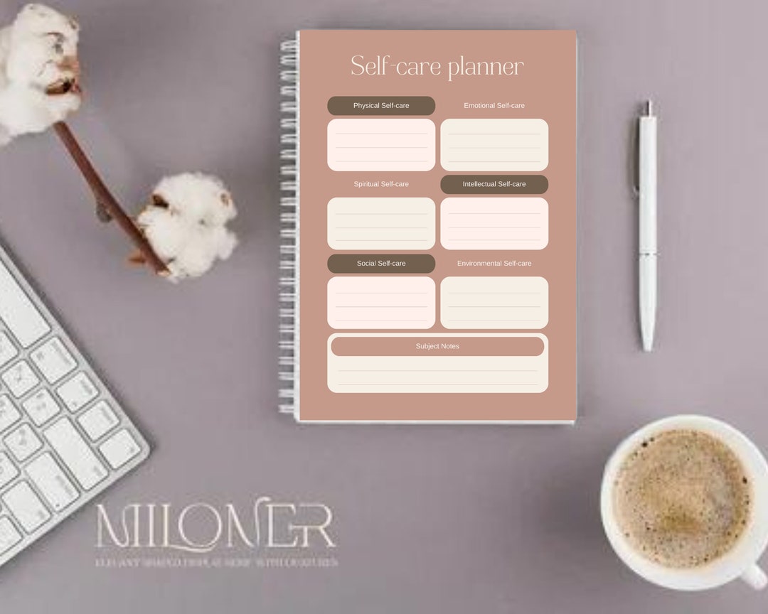 Self Care Planner | Daily Self-care Journal | Wellness Organizer ...
