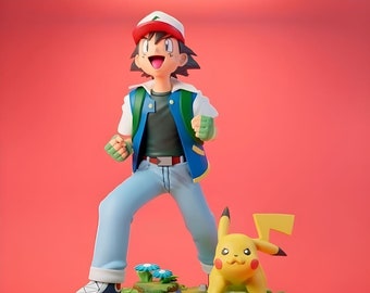 Ash y Pik4chu (POK3MON) - Archivo STL para impresión 3D