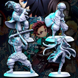 Pakiet 4 T4njiro, Nezuk0, Inosuk3 i Z3nitsu (D3M0N SL4Y3R) - plik STL do druku 3D