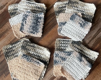 Crocheted Washcloth and scrubby set!!!