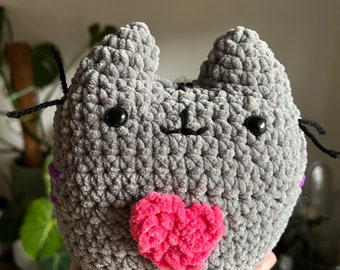 cute grey cat amigurimi cartoon kitten crochet