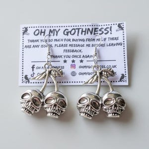 Orecchini A Teschio Di Zucchero In Acrilico – Stile Gotico Punk Per Halloween, Gioielli Donna Originali - 4