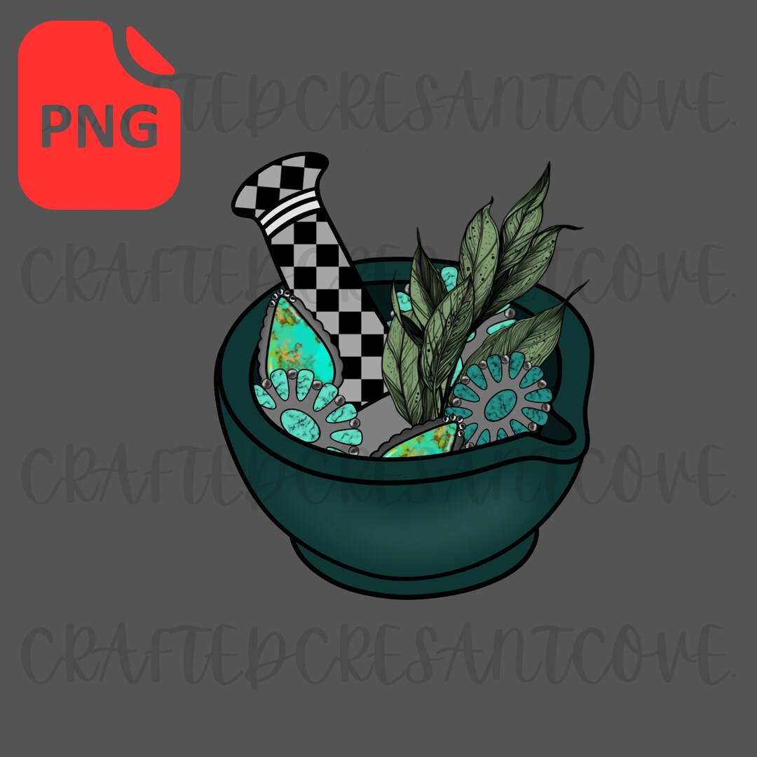 Turquoise Western PNG Digital Design - Etsy
