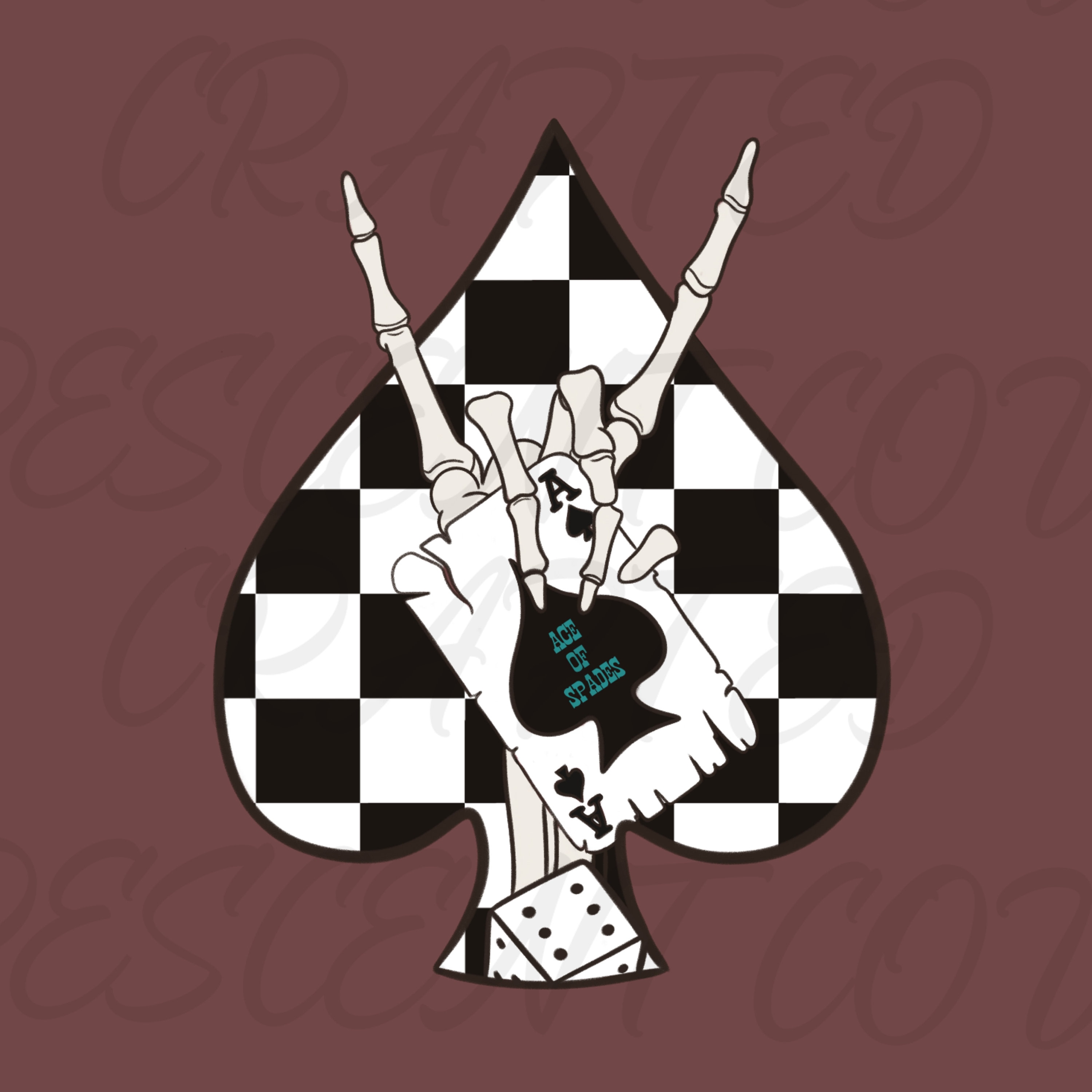 Ace of Spades Western PNG Digital Design - Etsy