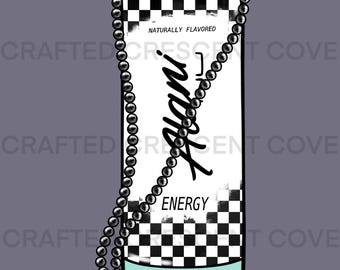 Bebida Energética Alani Turquesa Cowgirl Western PNG Design Digital