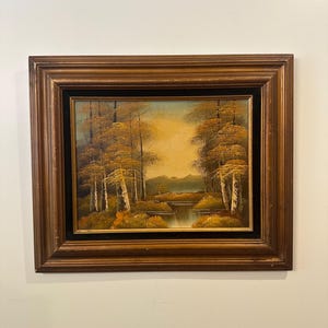 Fall Landscape Oil on Board