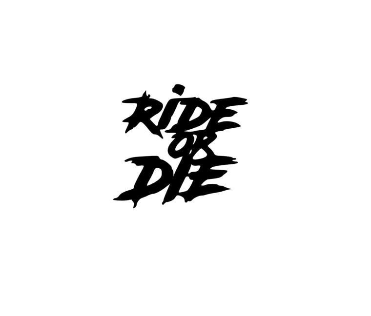 Ride or die sticker Italia