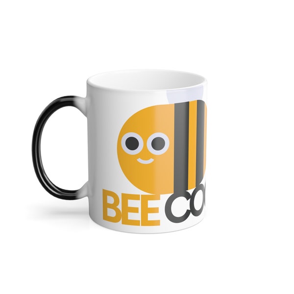 BeeCool. Kaffee Becher. Bienen. Kaffee. Farblegende Tasse, 11 Unze