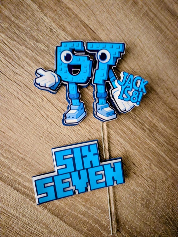 67 Cake Topper, Brain Rot, Steal a Brain Rot, Six Seven - Etsy