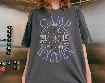 Camp Walden Dreamy Unisex Garment-Dyed T-Shirt, Summer Camp Shirt, Casual Tee, Gift for Campers, Nostalgic Apparel, Dreamy Fashion