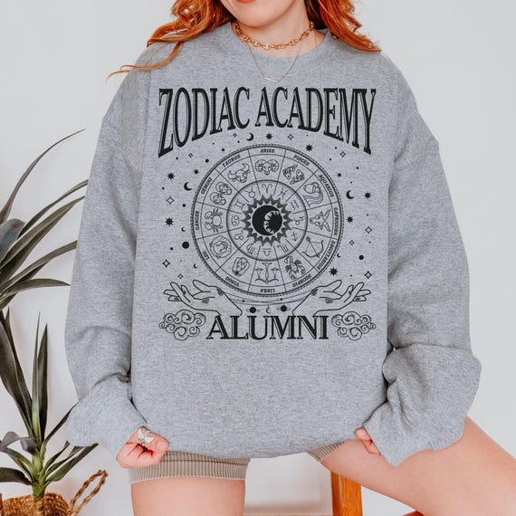 Zodiac Academy Alumni Crewneck Sweatshirt | Bookish Merch | Celestial Heirs | Romantasy