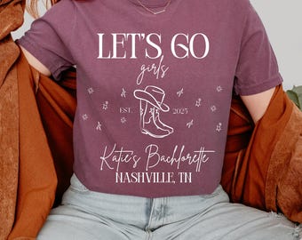 Lets Go Girls vrijgezellenfeest | Op maat gemaakt vrijgezellenshirt | Landeditie | Lets Go Girls