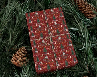Custom Gift Wrap | Bookish Christmas Wrapping Paper | Book Lovers Gift | Personalized Gift Wrap