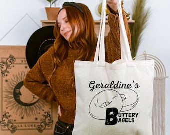 Geraldine's boterachtige bagels-tas | Dierenriemacademie | Bookish-merchandise