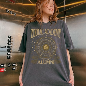 Zodiac Academy Alumni Comfort Colors T-Shirt | Bookish Apparel | Romantasy Lover Gift