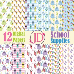 Zurück zu Schule Digitale Papiere, Schulbedarf Digitale Papiere, Bedruckbares Digitales Papier, Schule Digitales Papier, Schule druckbares Muster