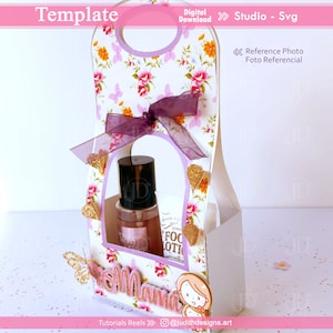 Mother's Day Box Template, Cutting Template for Studio and Svg, bag template for Cricut and Silhouette.