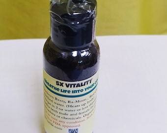 Suplemento Natural Energy Boost / SX Vitality Líquido herbario para vitalidad y bienestar
