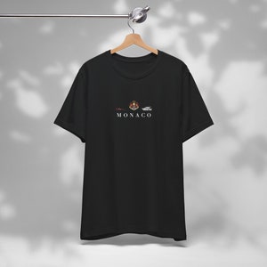 モナコ 半袖 T シャツ、フレンチ リビエラ T シャツ、モンテ カルロ コート ダジュール 柔らかくて快適なシャツ、ユニセックス、フォーミュラ 1、カジノ、F1